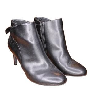 Alfani Step N Flex High Heel Bootie Ankle Boots Bow Detail Size 8.5M